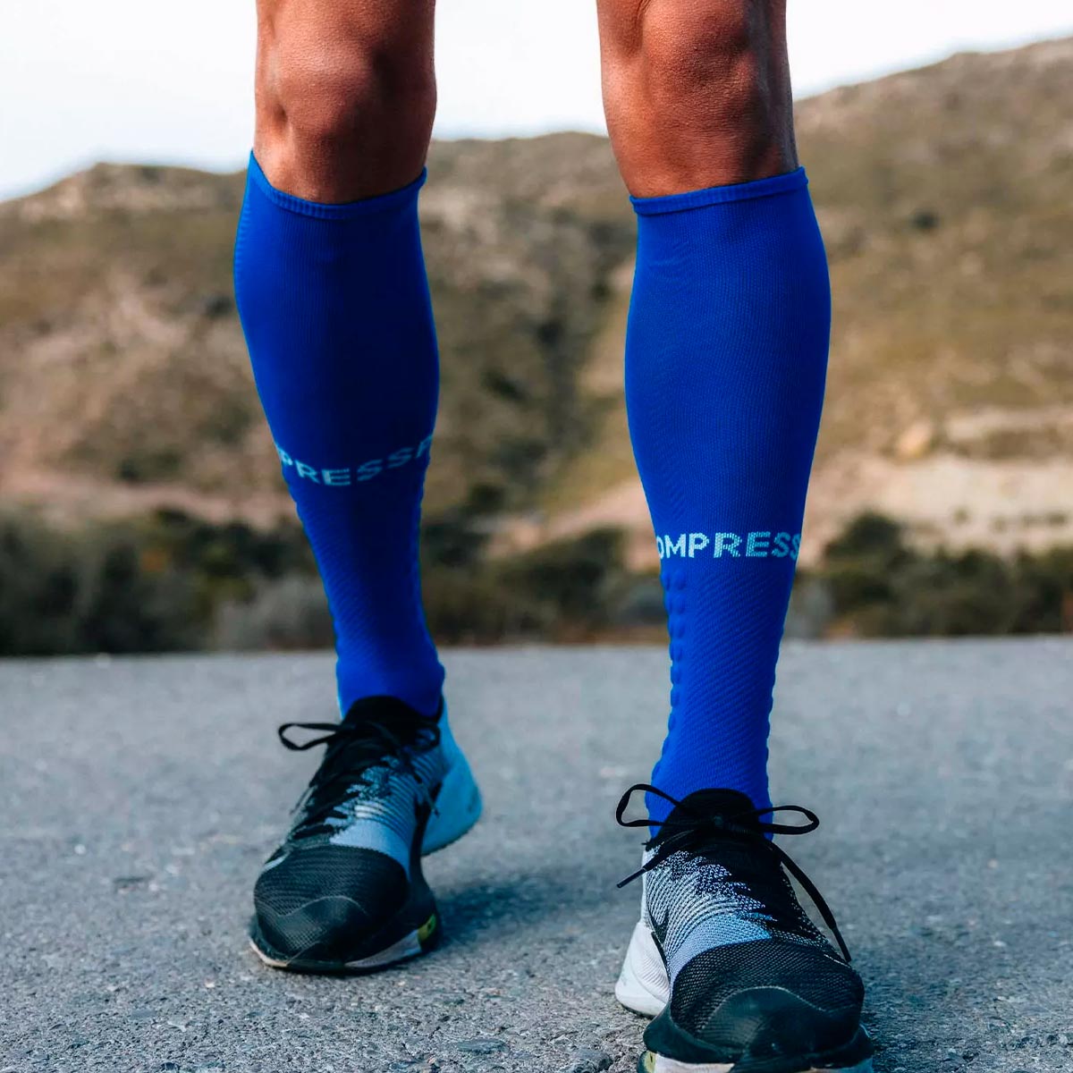 Compressport - Calcetín Full Socks Run Azul
