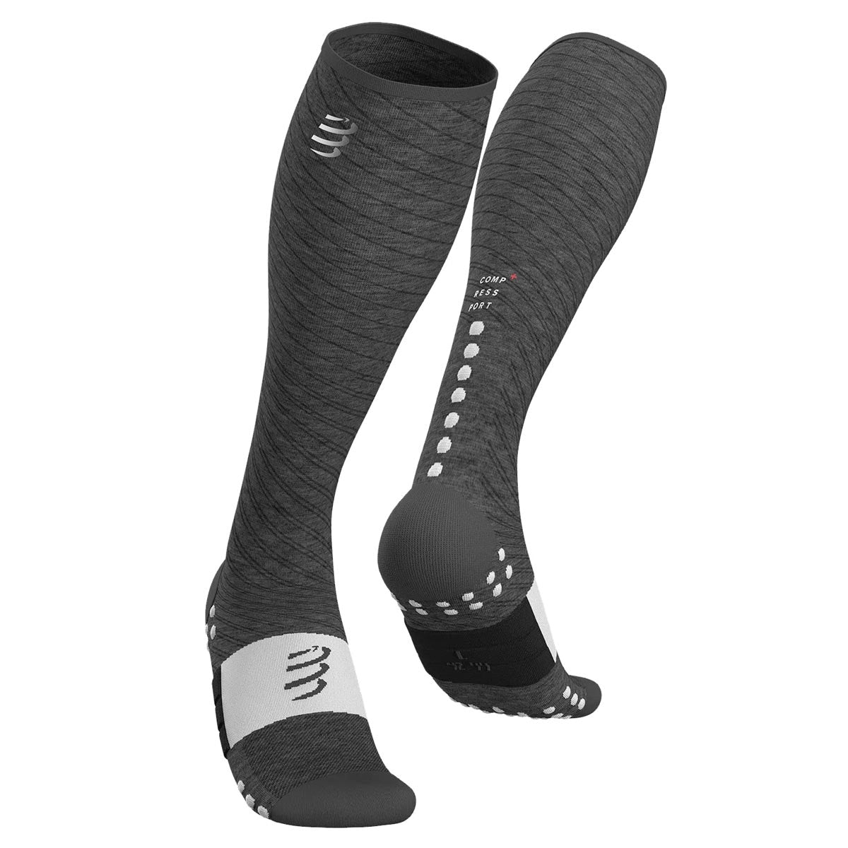 Compressport - Calcetín Full Socks Recovery Grey