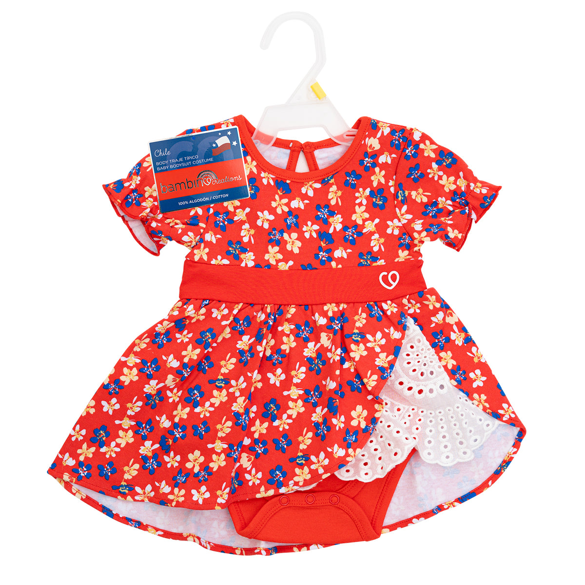 Bambino - Vestido Body Algodón Traje Típico Huasita
