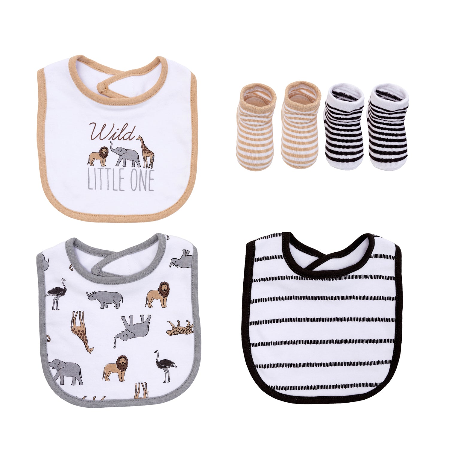 Bambino - Set Baberos + Calcetines Wild