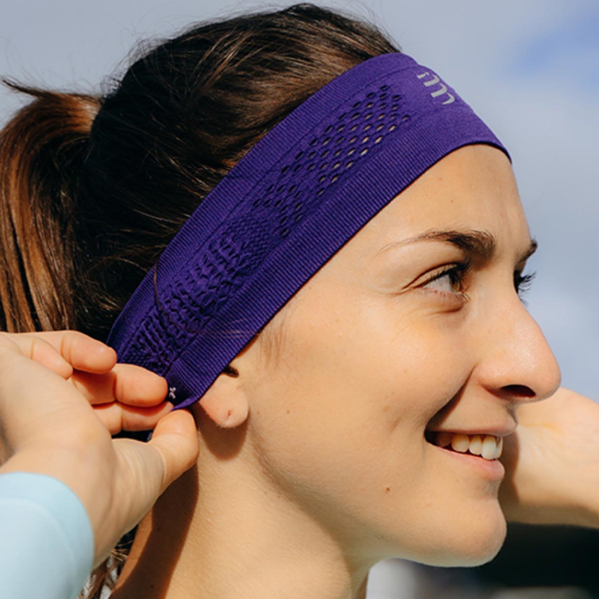 Compressport - Headband Delgado On/Off Morado