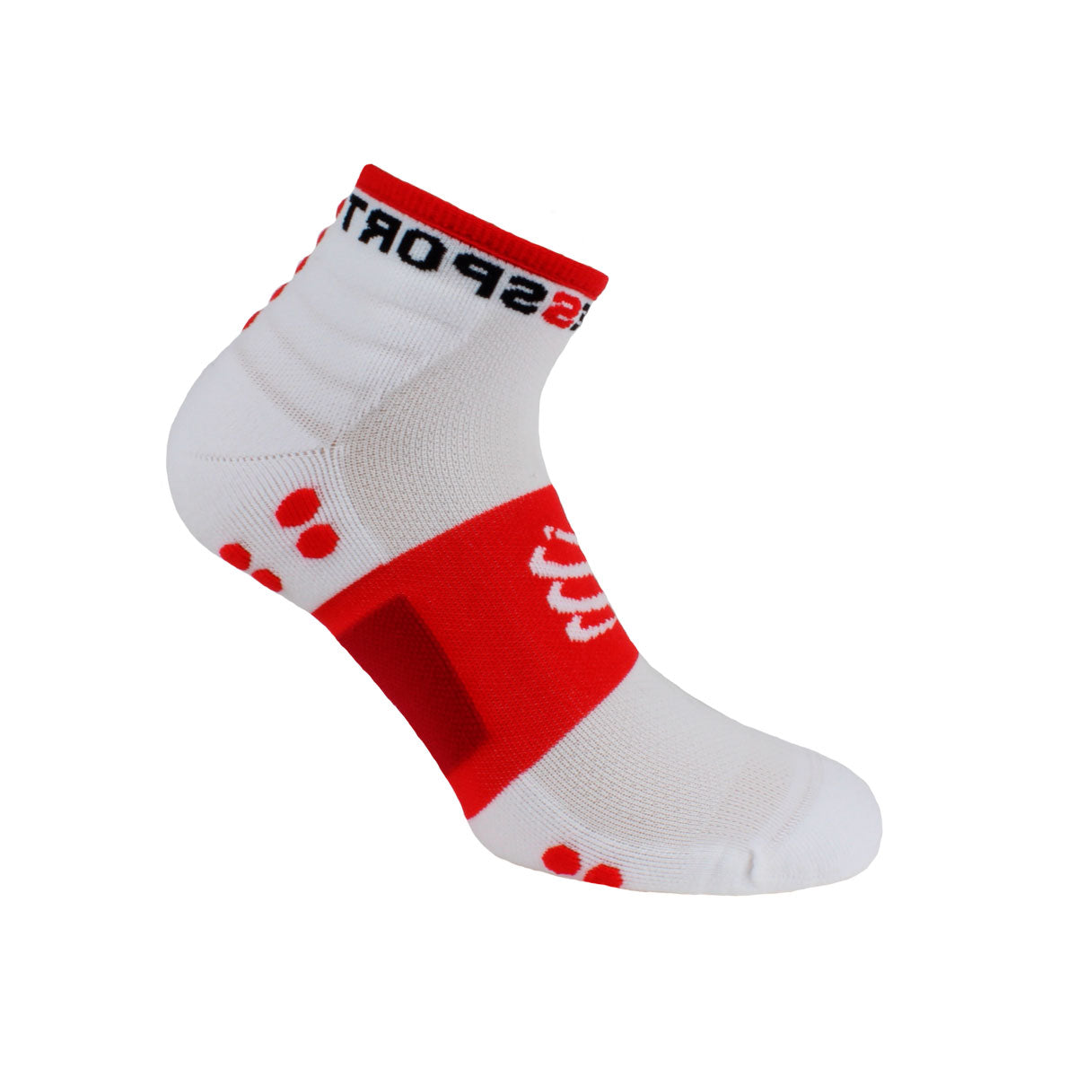 Compressport - 2 Pares Training Socks Blanco