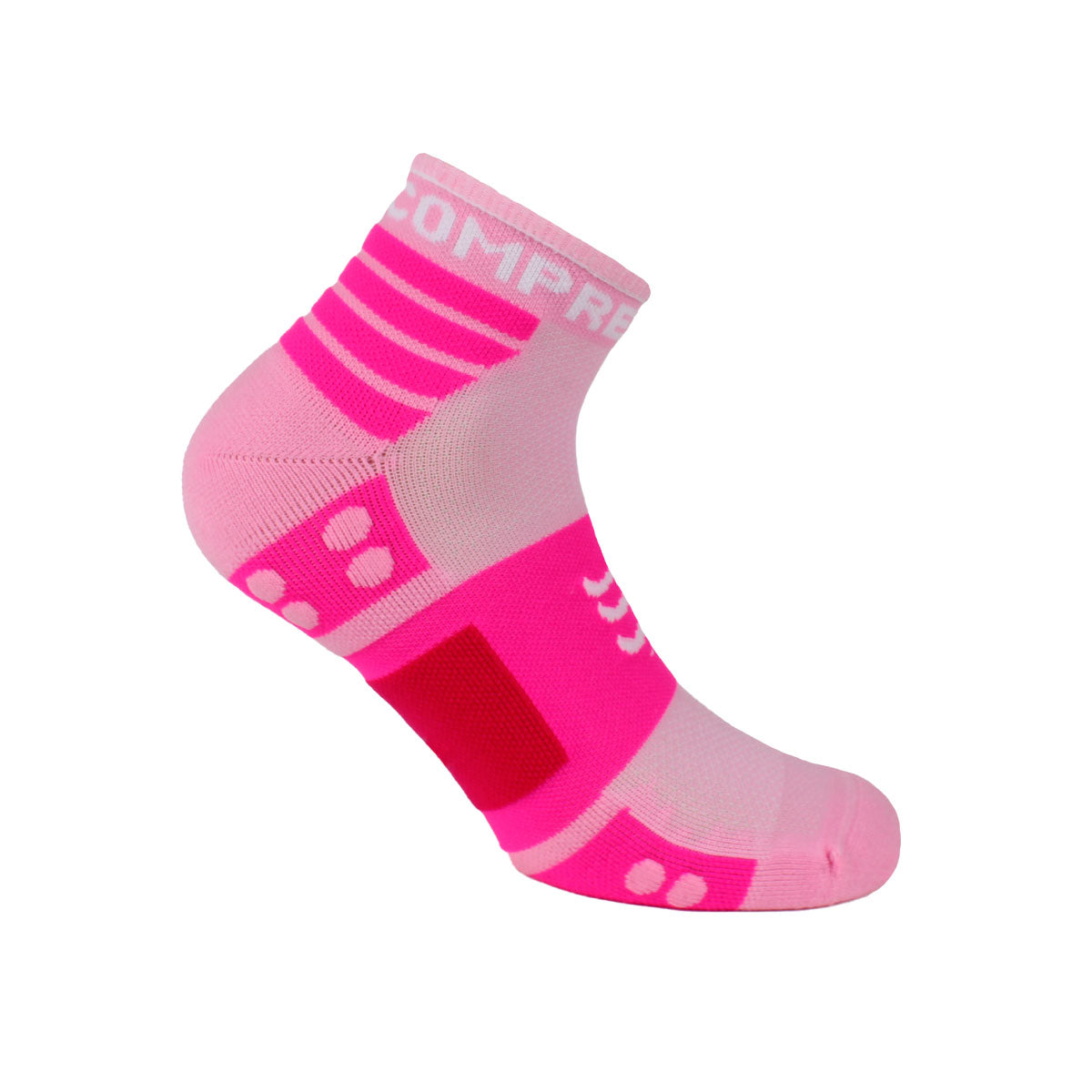 Compressport - 2 Pares Training Socks Rosado