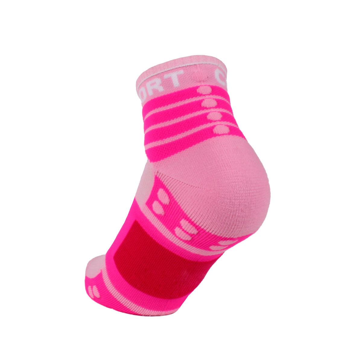 Compressport - 2 Pares Training Socks Rosado
