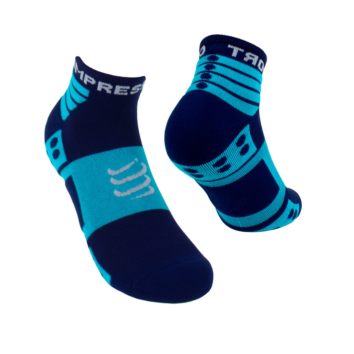 Compressport - 2 Pares Training Socks Azul