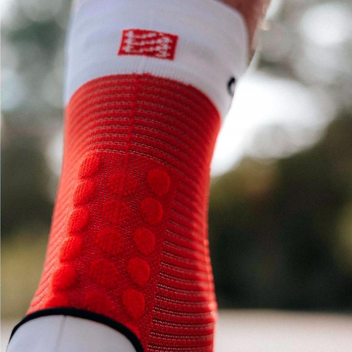Compressport - Calcetín Pro Racing v4.0 Run High Rojo