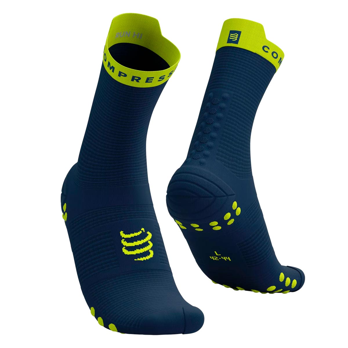 Compressport - Calcetín Pro Racing v4.0 Run High Petróleo