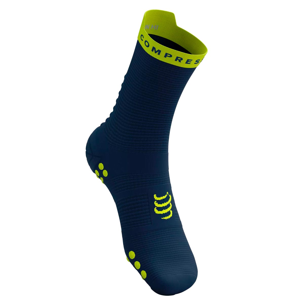 Compressport - Calcetín Pro Racing v4.0 Run High Petróleo