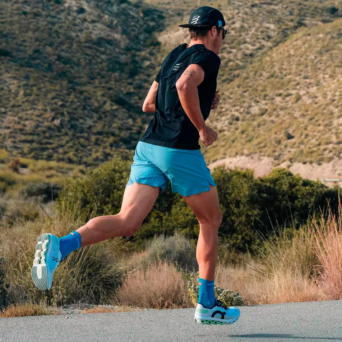 Compressport - Calcetín Pro Racing v4.0 Run High Calipso