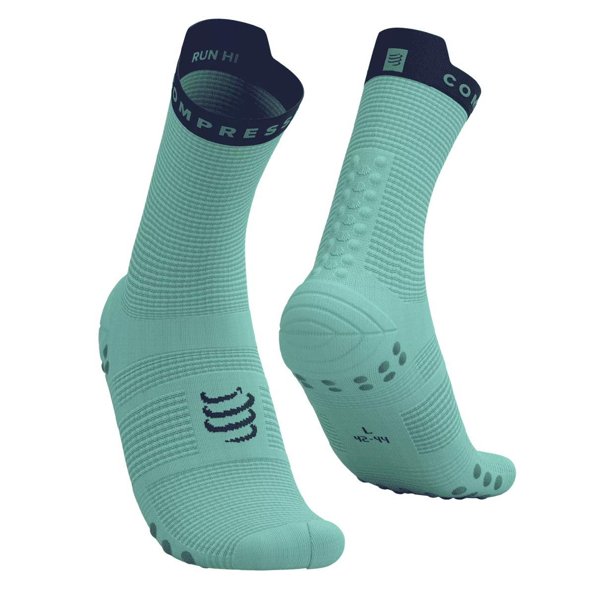 Compressport - Calcetín Pro Racing v4.0 Run High Celeste