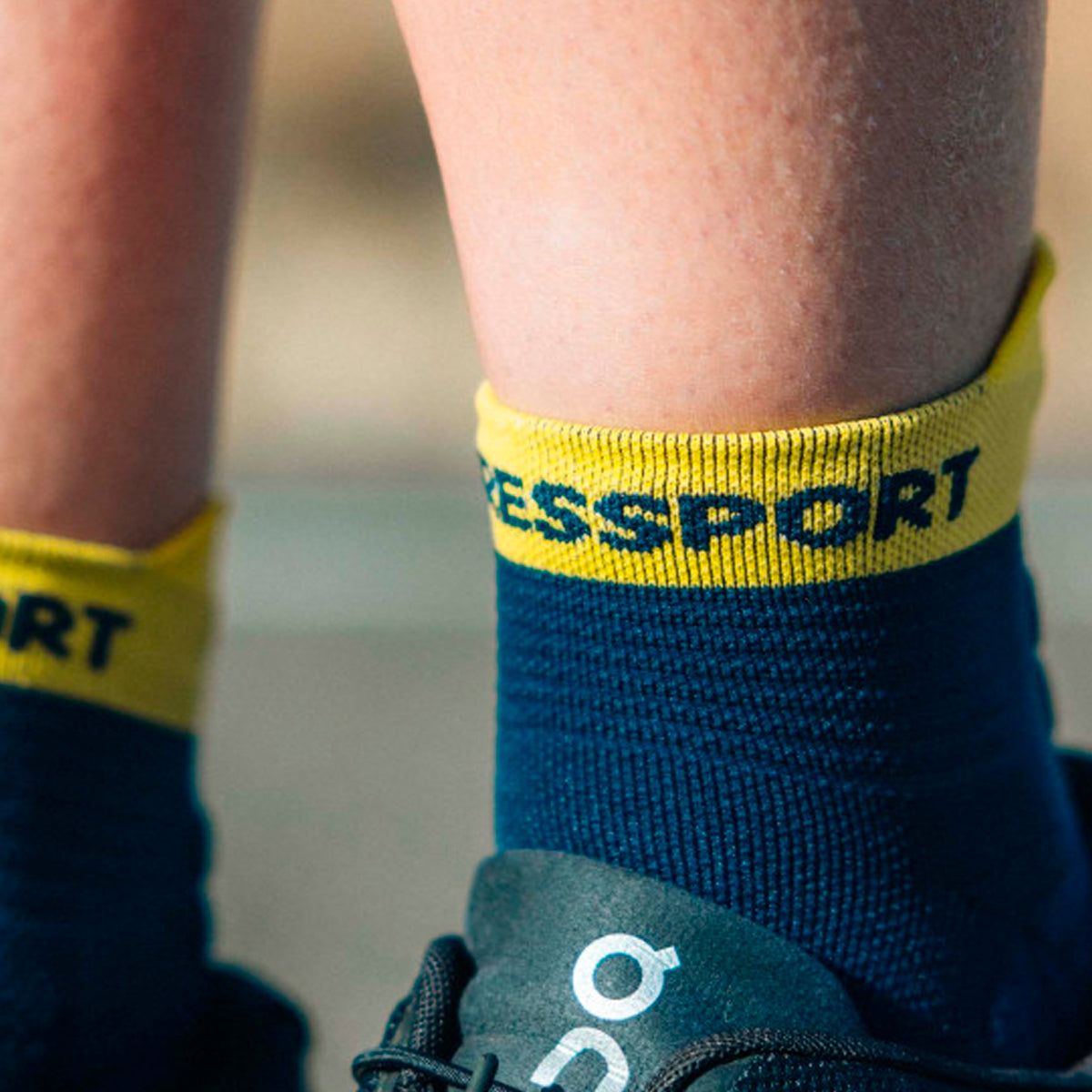 Compressport - Calcetín Pro Racing v4.0 Run Low Blue