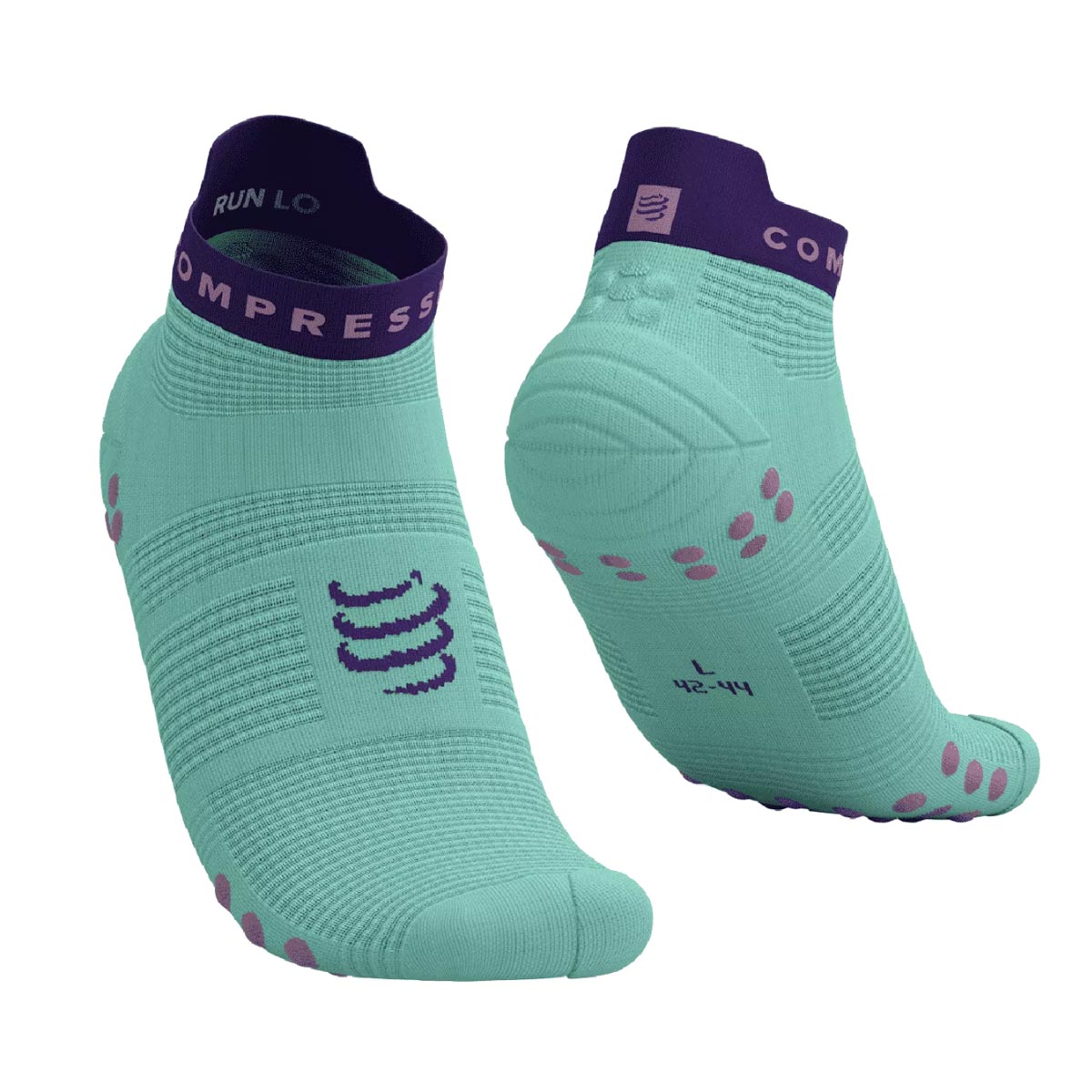 Compressport - Calcetín Pro Racing v4.0 Run Low Celeste