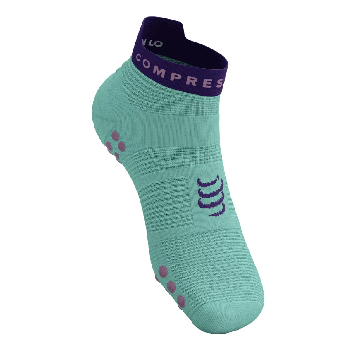 Compressport - Calcetín Pro Racing v4.0 Run Low Celeste