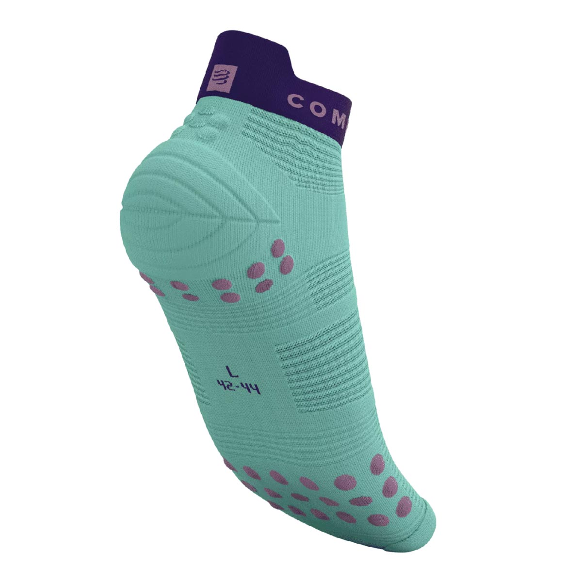 Compressport - Calcetín Pro Racing v4.0 Run Low Celeste