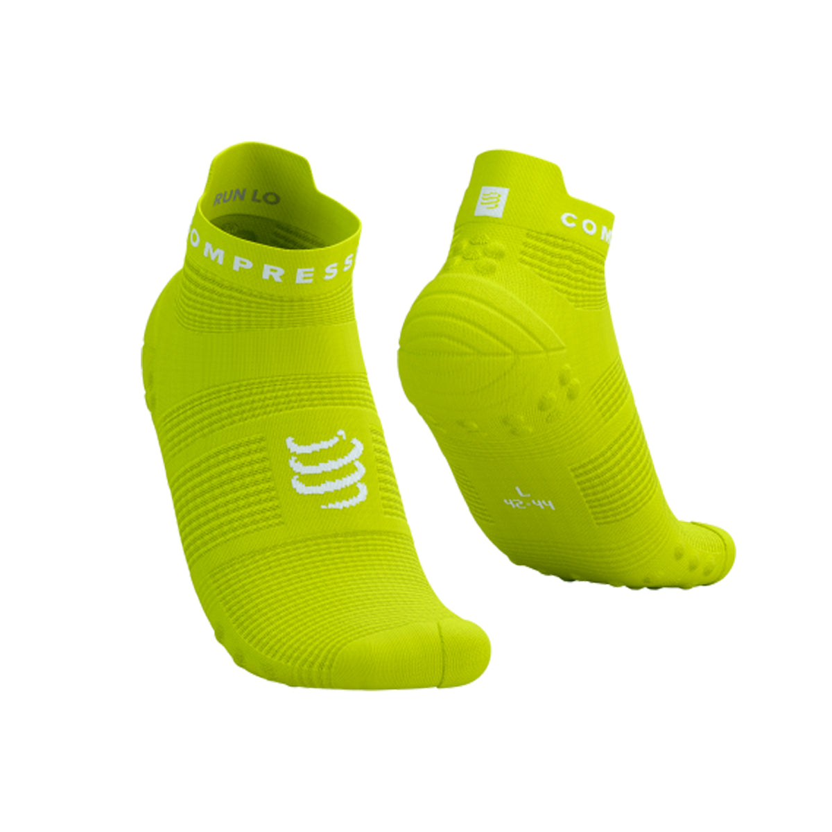 Compressport - Calcetín Pro Racing v4.0 Run Low Yellow