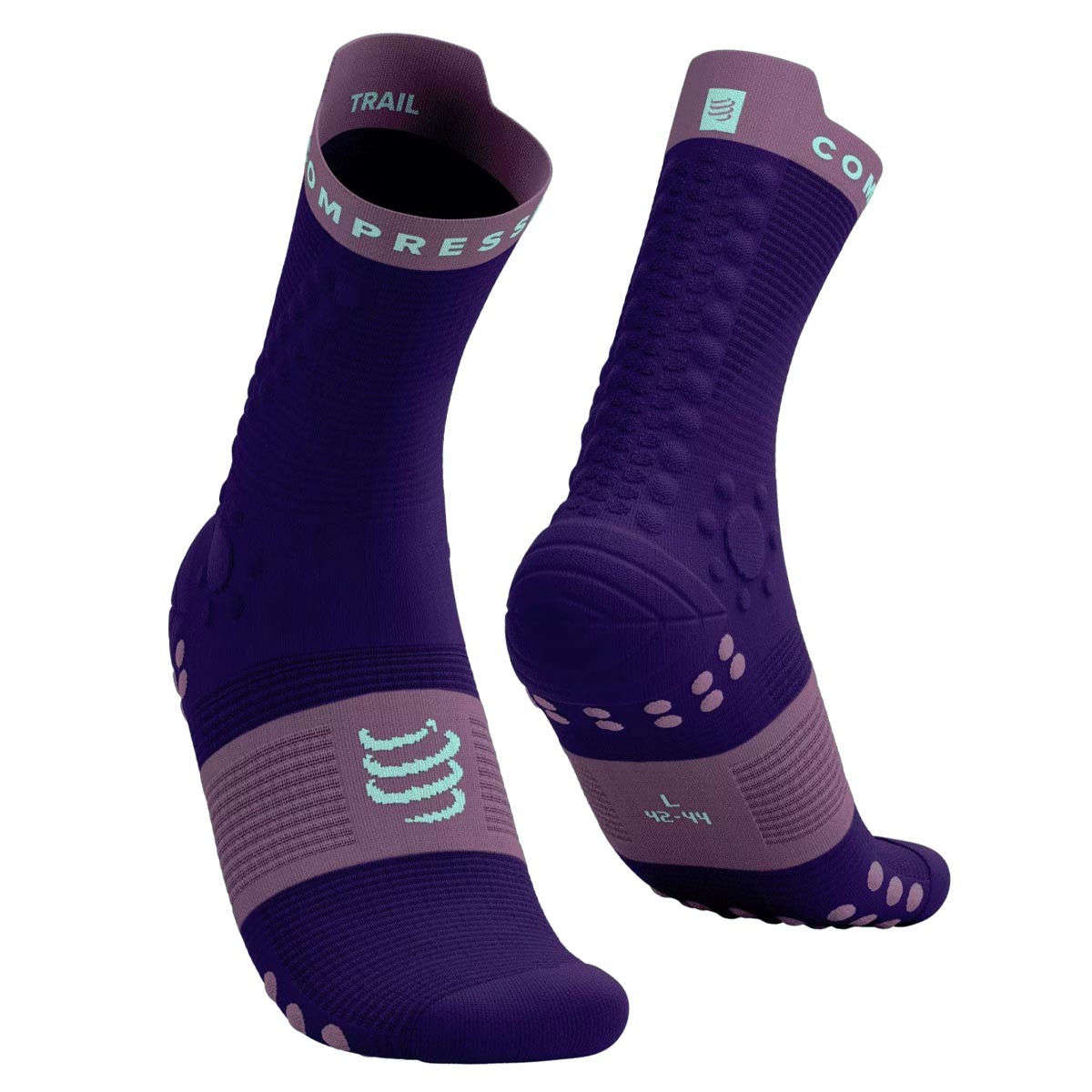 Compressport - Calcetín Pro Racing v4.0 Trail Morado