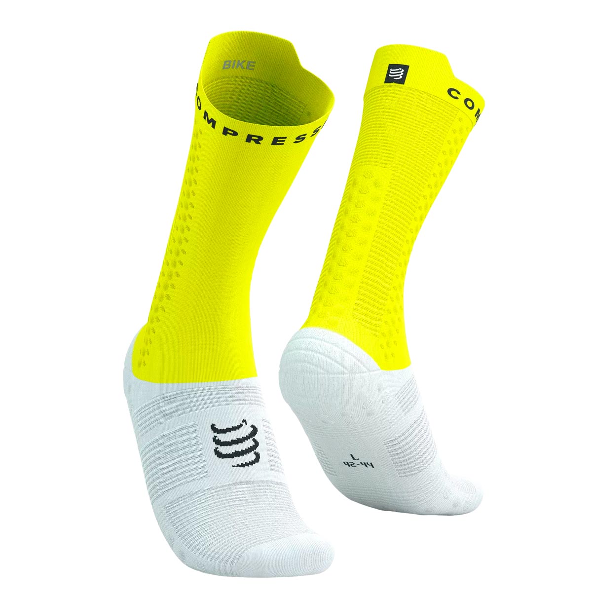 Compressport - Calcetín Pro Racing Socks v4.0 Bike Amarillo