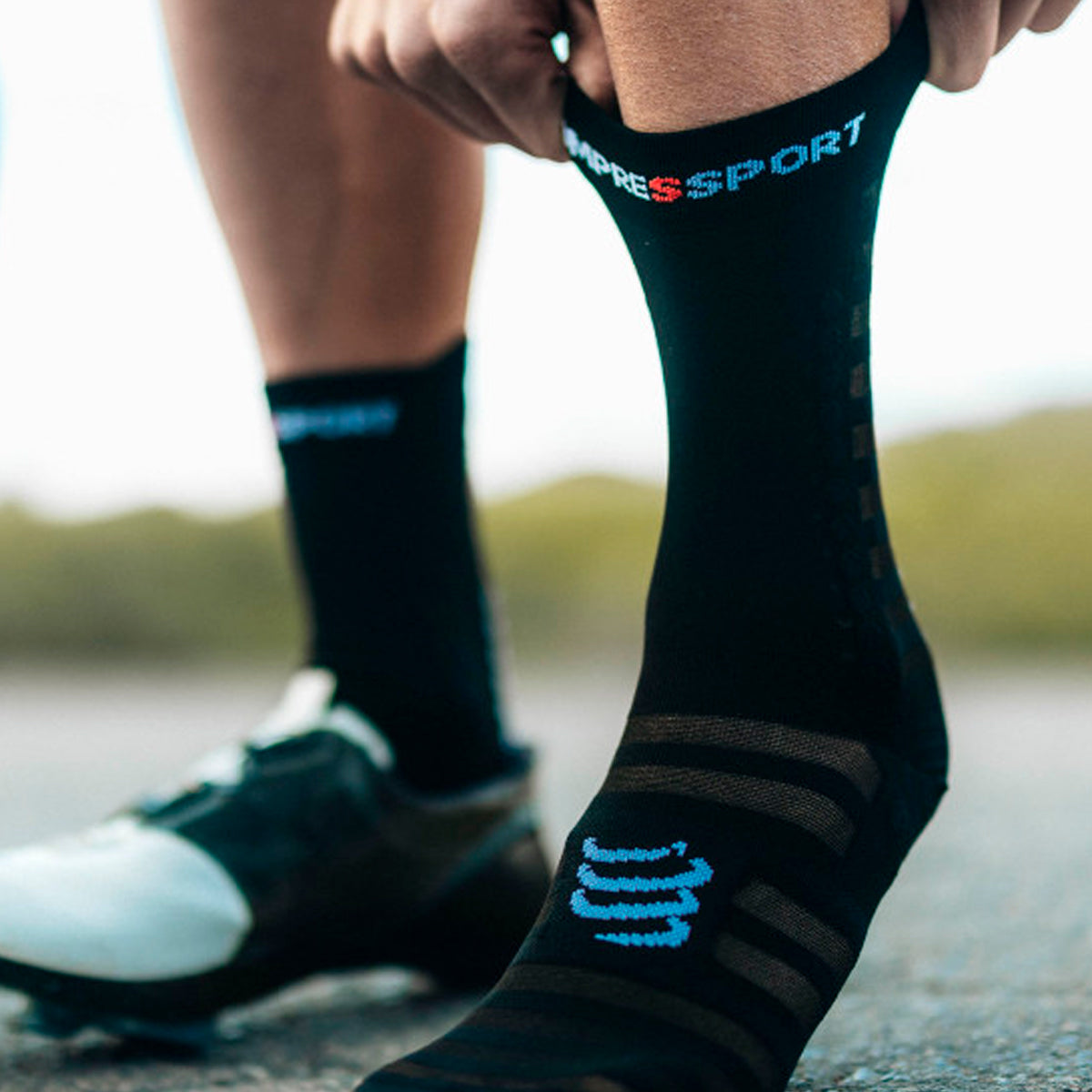 Compressport - Calcetín ProRacing v4.0 Ultralight Bike
