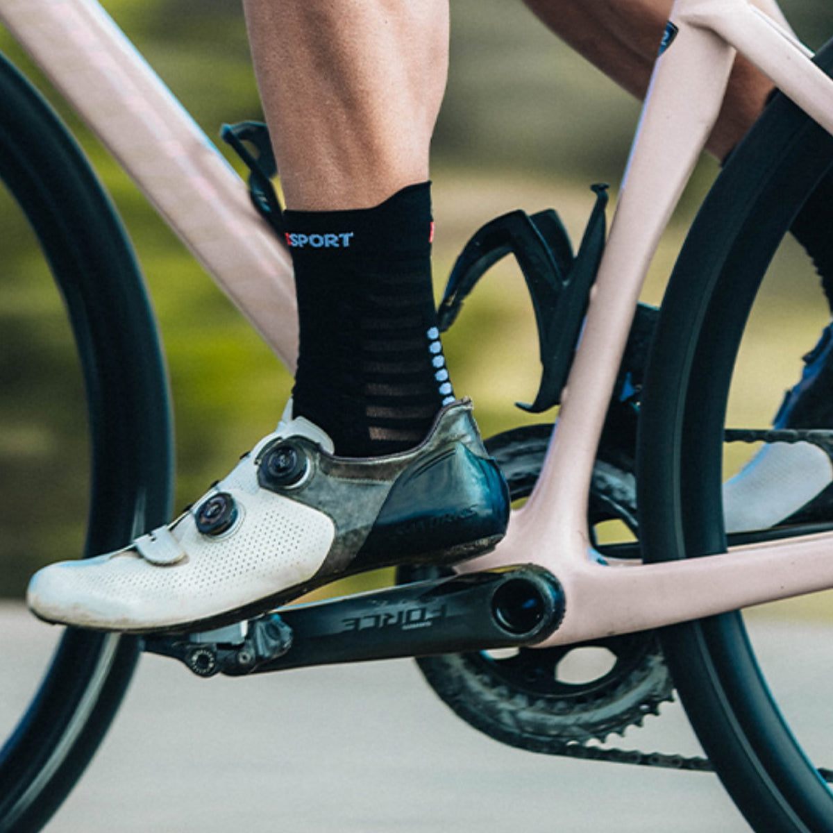 Compressport - Calcetín ProRacing v4.0 Ultralight Bike