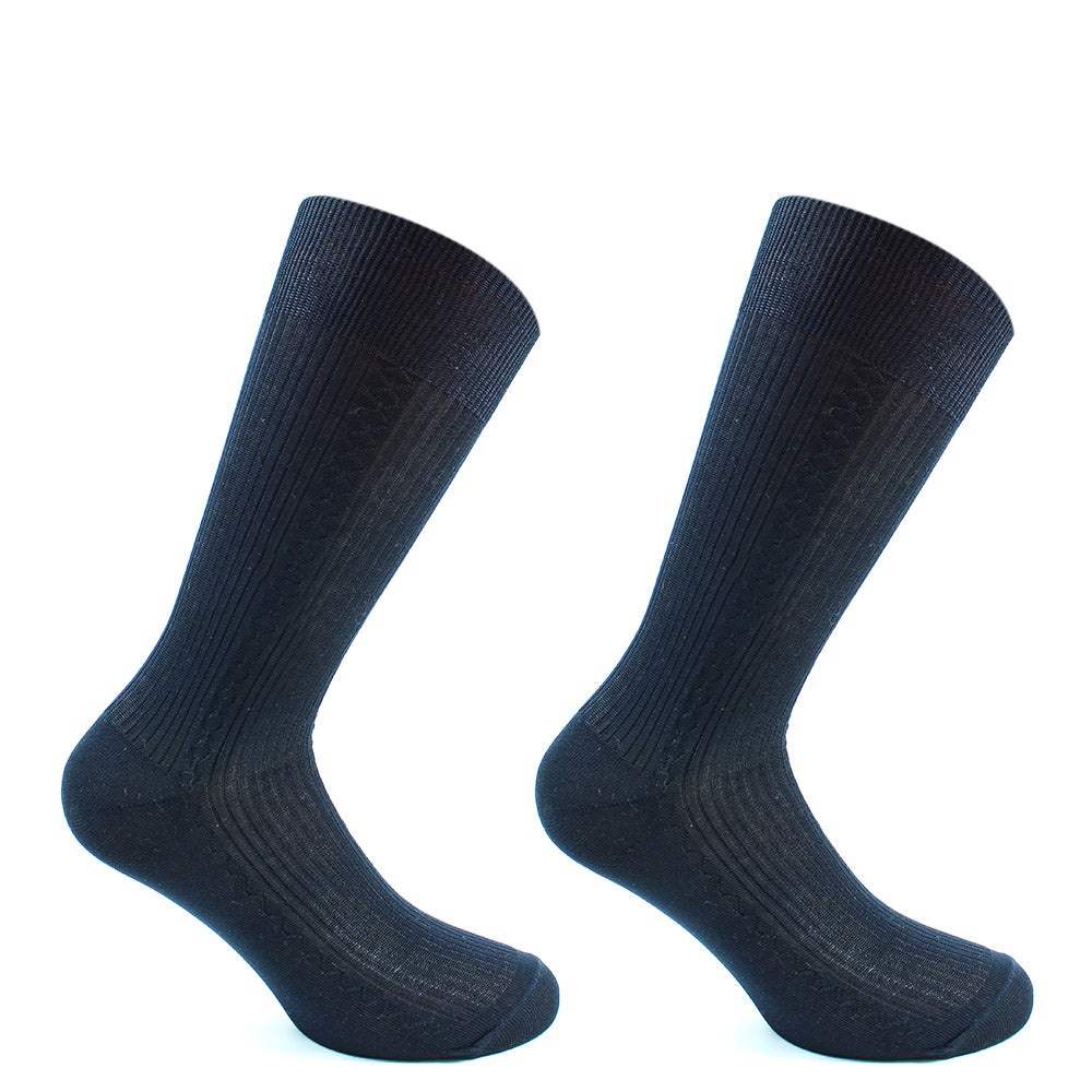 Monarch - 2 Pares Calcetines Hilo Borlon Hombre