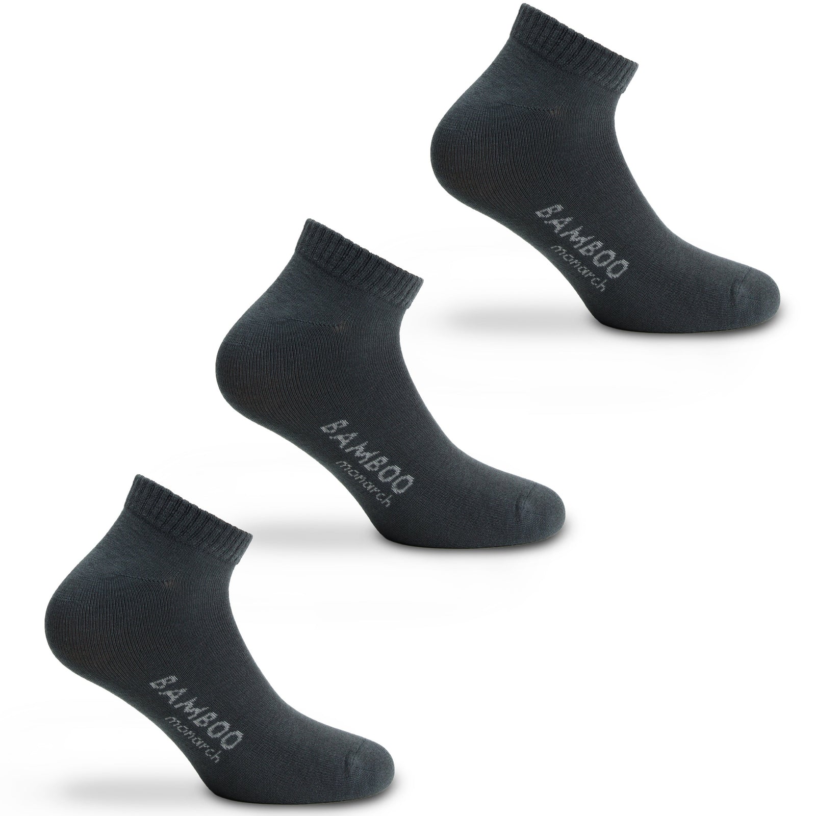 Monarch - 3 Pares Calcetin Deportivo Colegial Bamboo