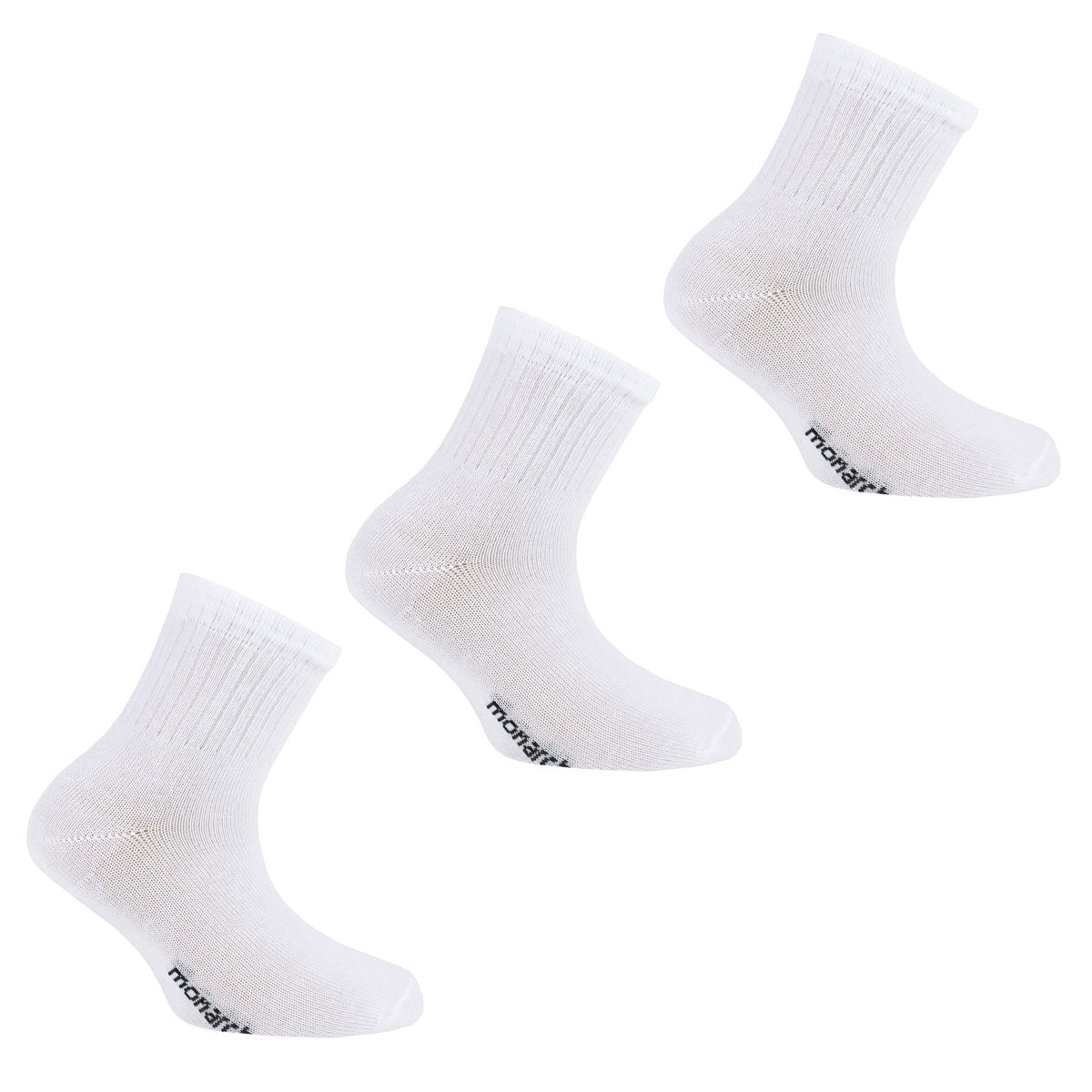 Monarch - 3 Pares Calcetín Bamboo 2/4 Liso