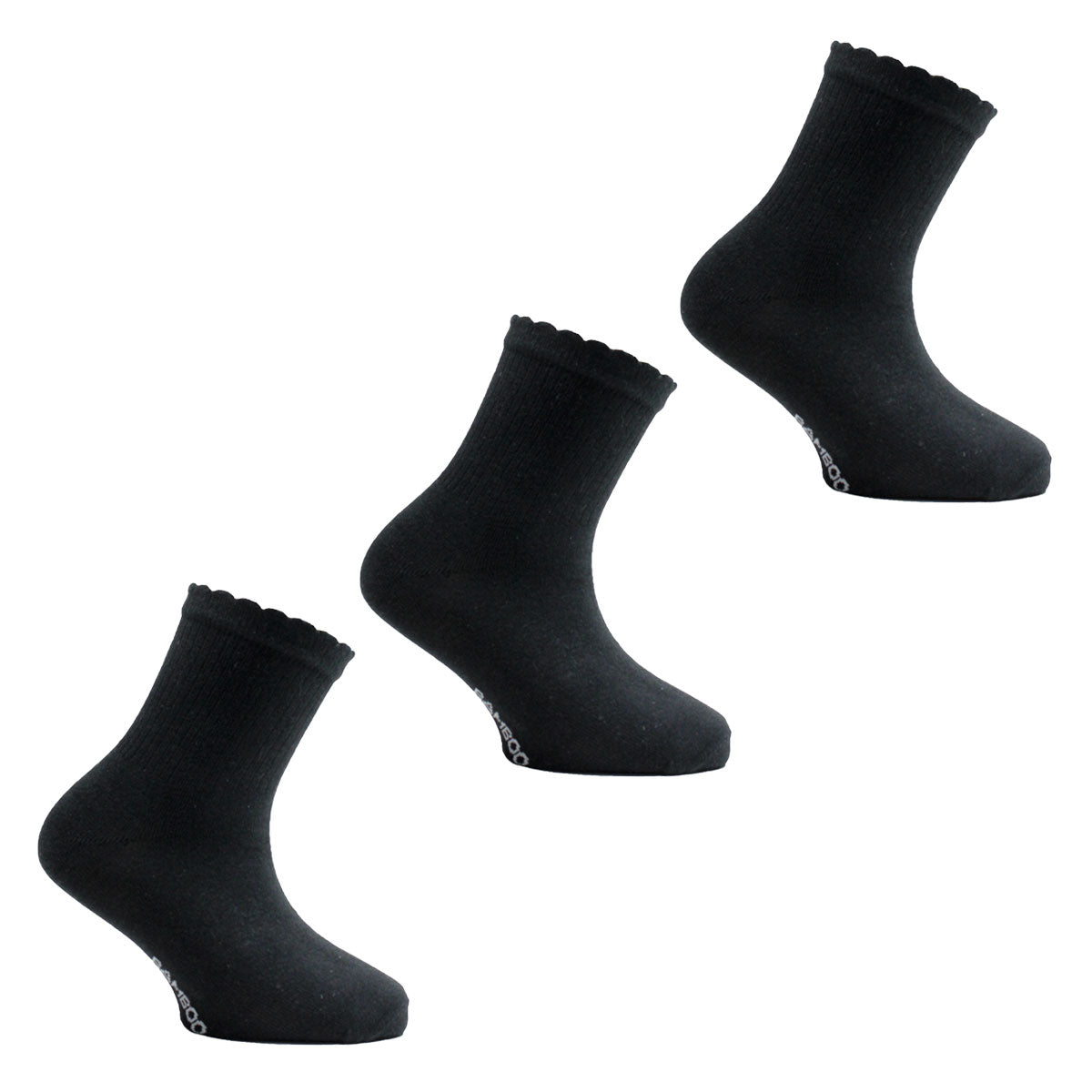 Monarch - 3 Pares Calcetin Bamboo 3/4 Liso