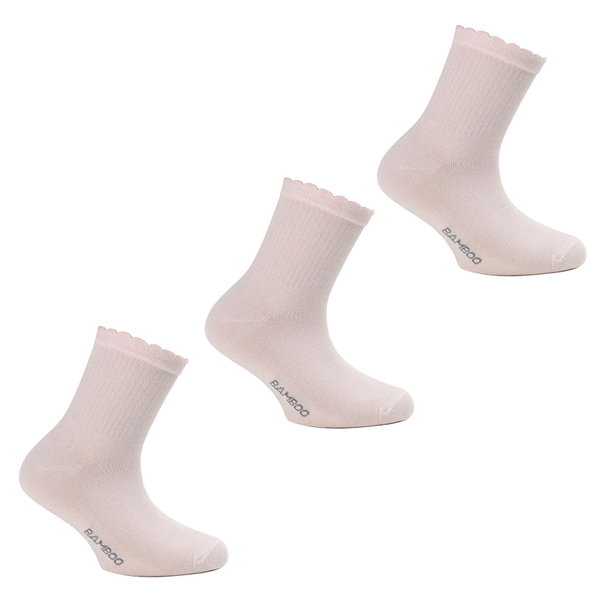 Monarch - 3 Pares Calcetin Bamboo 3/4 Liso