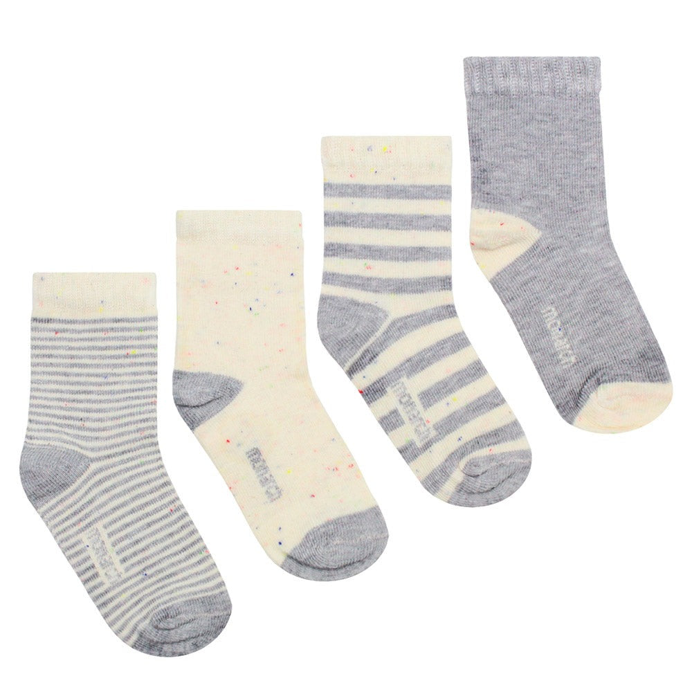 Monarch - 4 Pares Calcetines Algodón Motitas