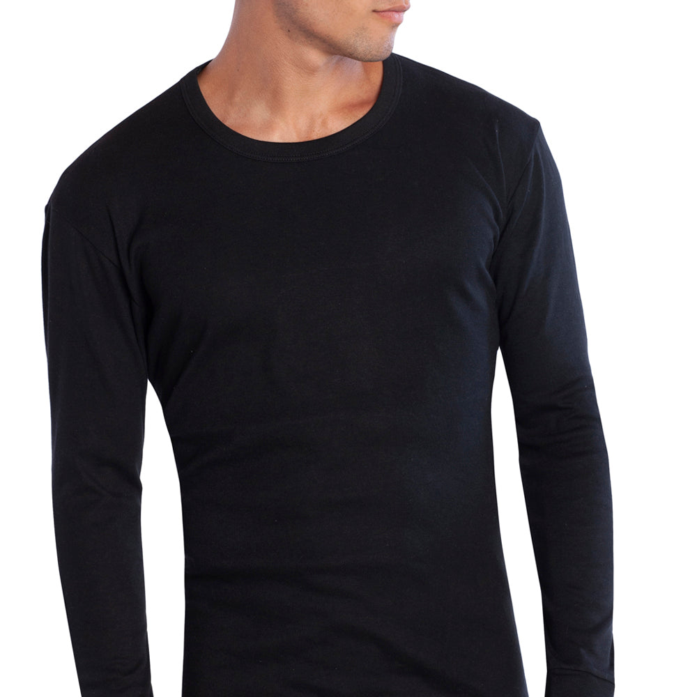 Camiseta algodon manga larga T/S Negra