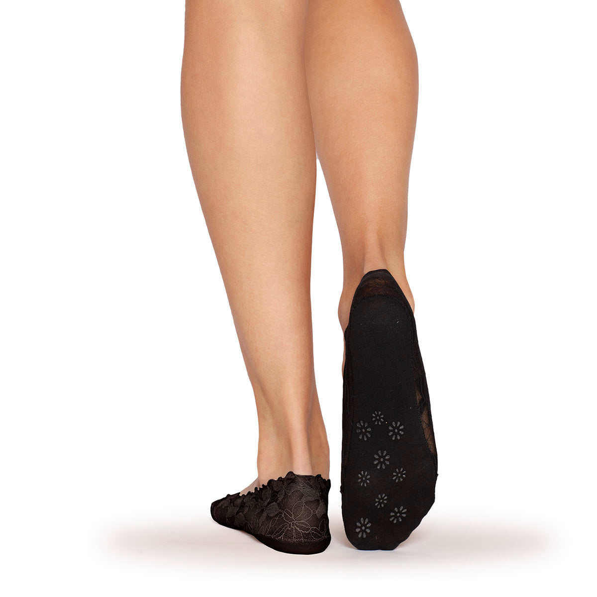 Lasst - 2 Pares Pie De Media Encaje