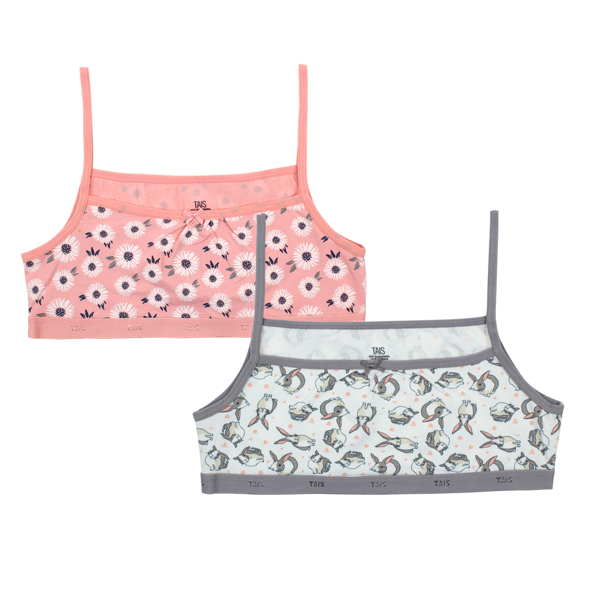 Tais - 2 Unidades Mi Primer Sostén Diseño Margaritas