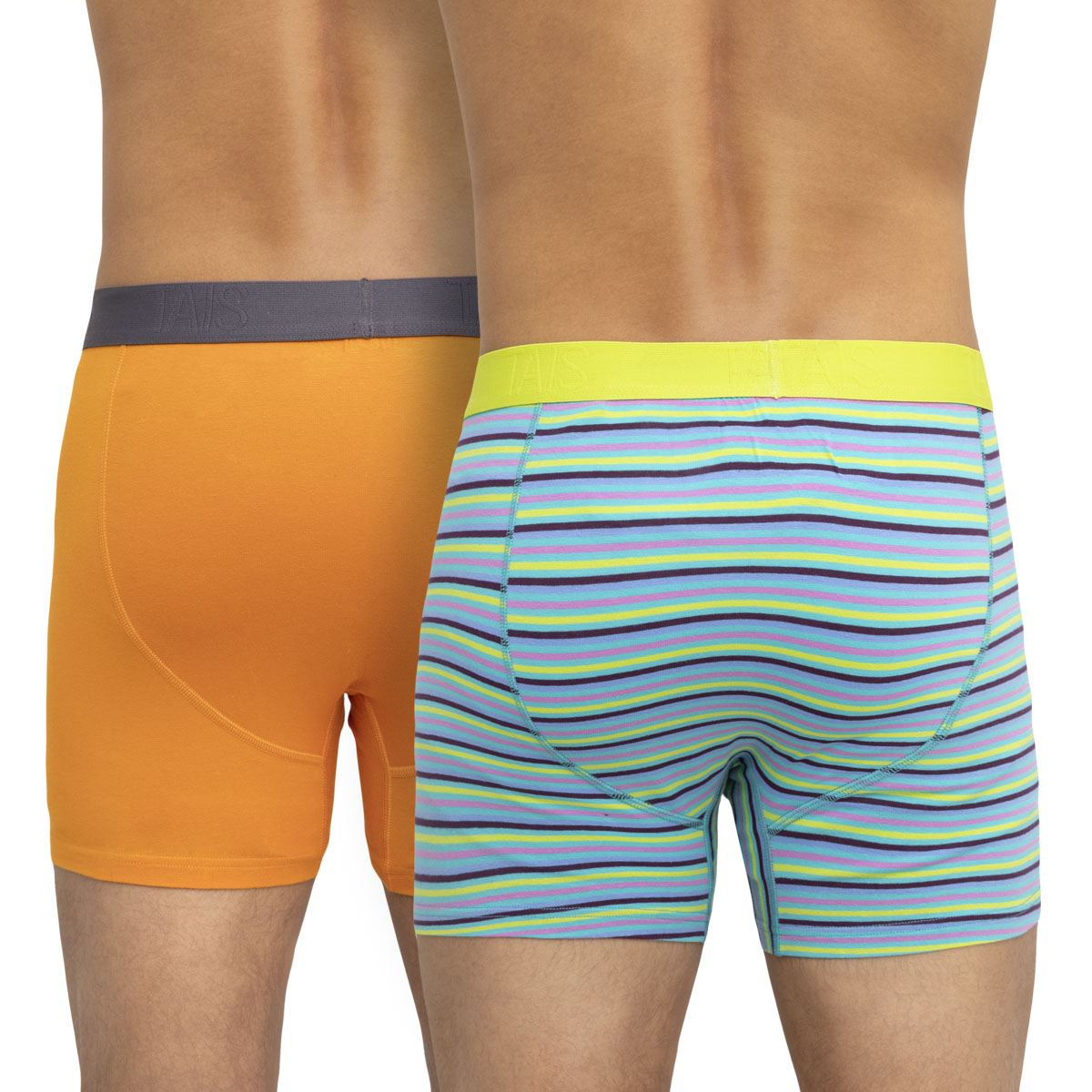 Tais - 2 Unidades Bóxer Algodón Spandex Diseño Celeste