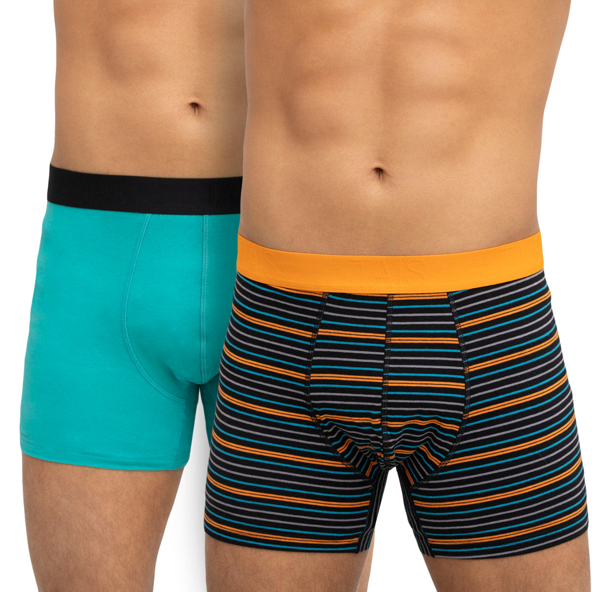 Tais - 2 Unidades Bóxer Algodón Spandex Diseño Negro