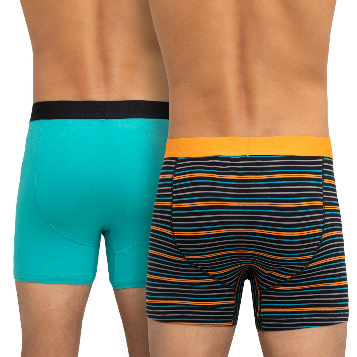 Tais - 2 Unidades Bóxer Algodón Spandex Diseño Negro