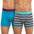 Tais - 2 Unidades Bóxer Algodón Spandex Diseño Turquesa