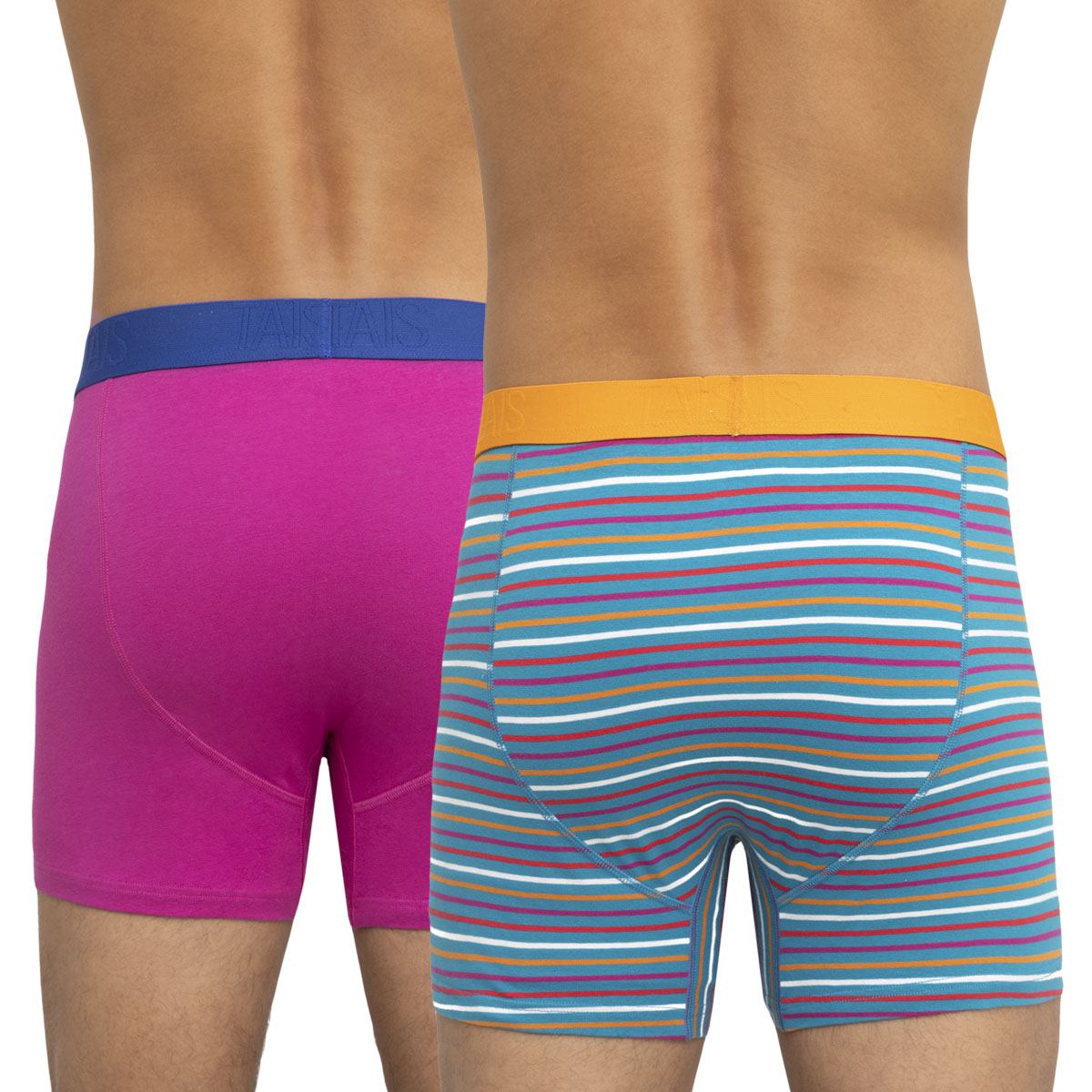 Tais - 2 Unidades Bóxer Algodón Spandex Diseño Petróleo