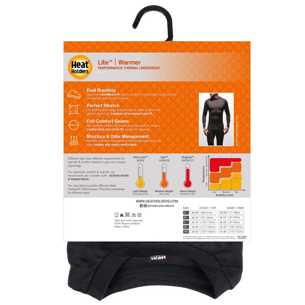 Heat Holders - Camiseta Primera Capa Térmica Frio Medio Hombre