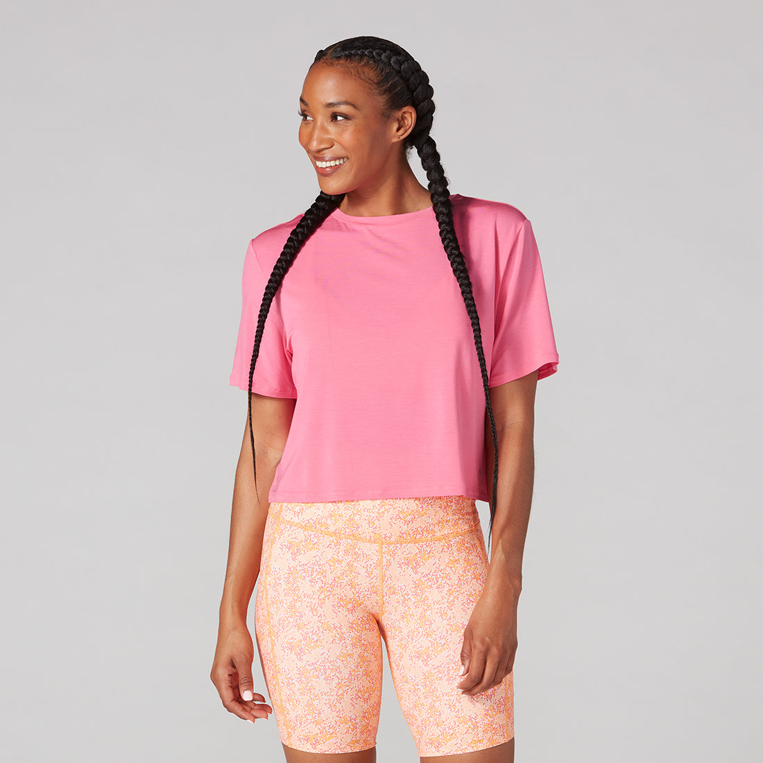 Tavi - Polera Crop Tee Rosado