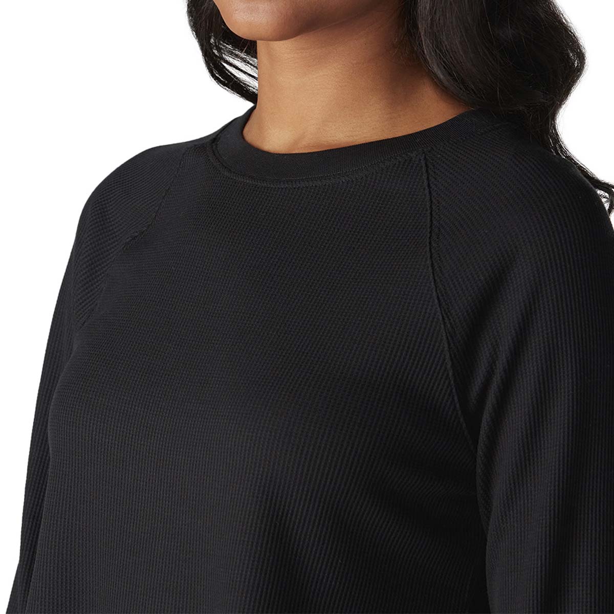 Tavi - Polera Crop Waffle Knit Negro