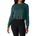 Tavi - Polera Crop Waffle Knit Verde
