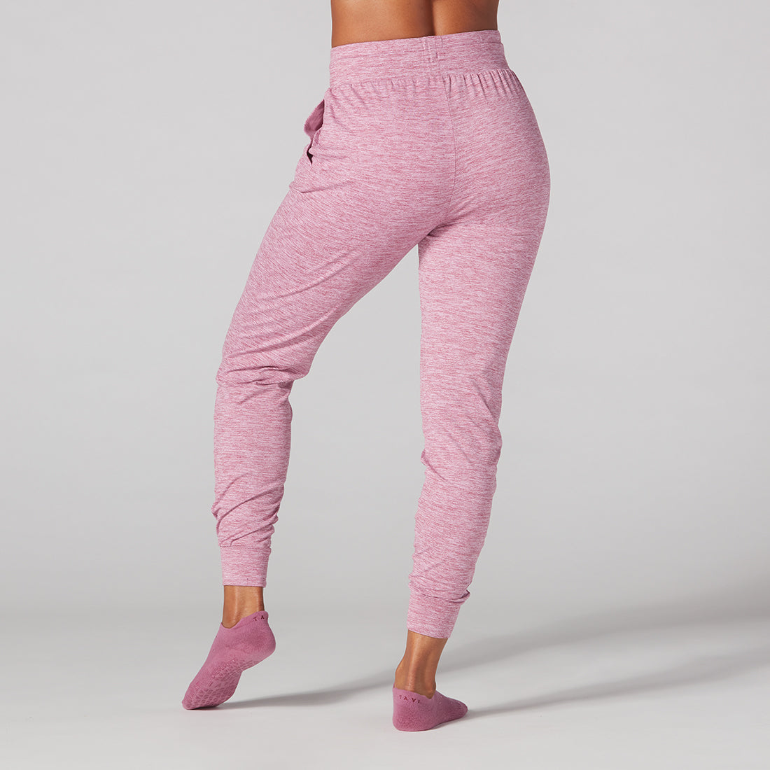 Tavi - Jogger Cozy Tejido High Waisted Berry