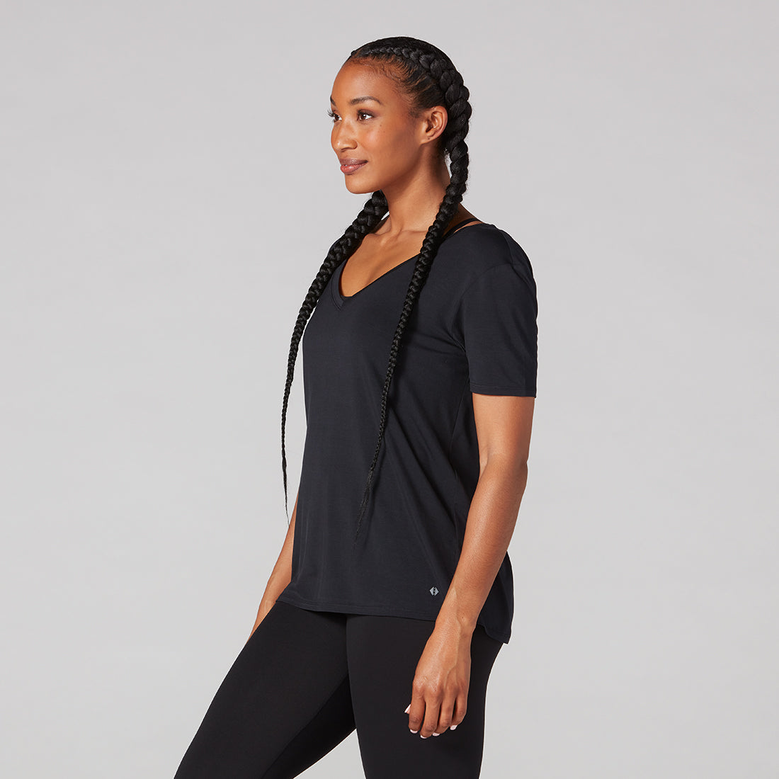 Tavi - Polera V-Neck Black