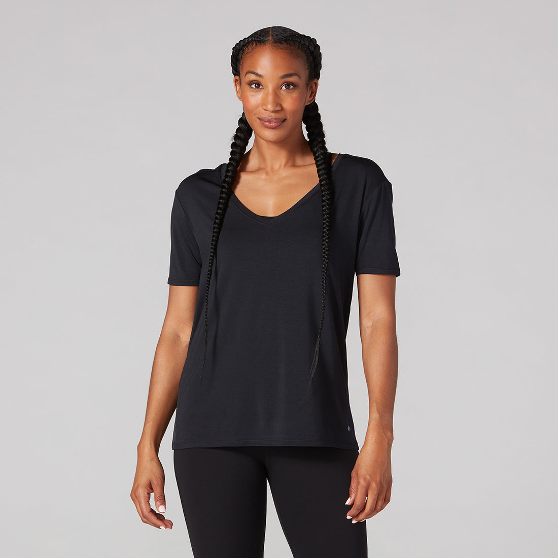 Tavi - Polera V-Neck Black