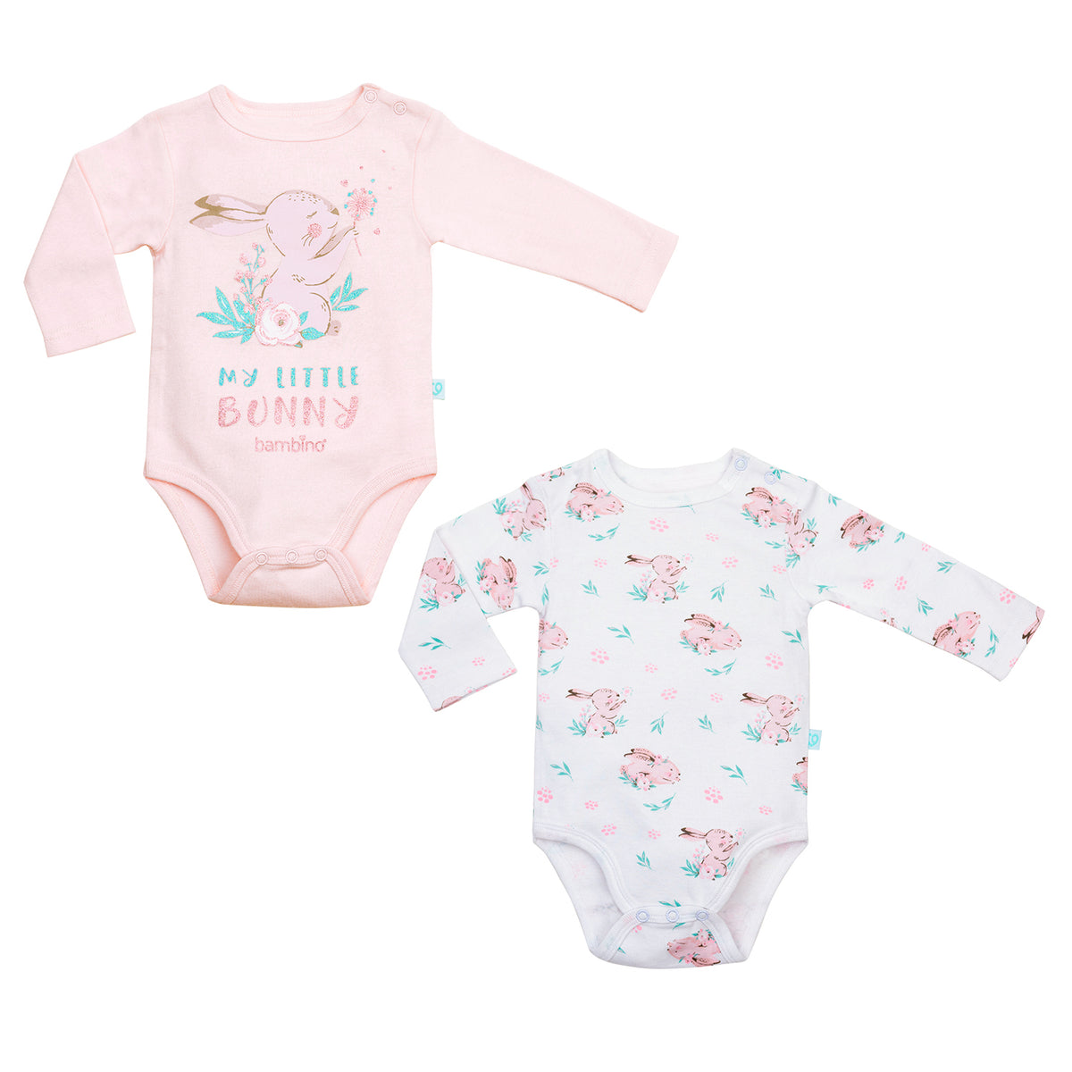 Bambino - Set 2 Body Manga Larga Conejo