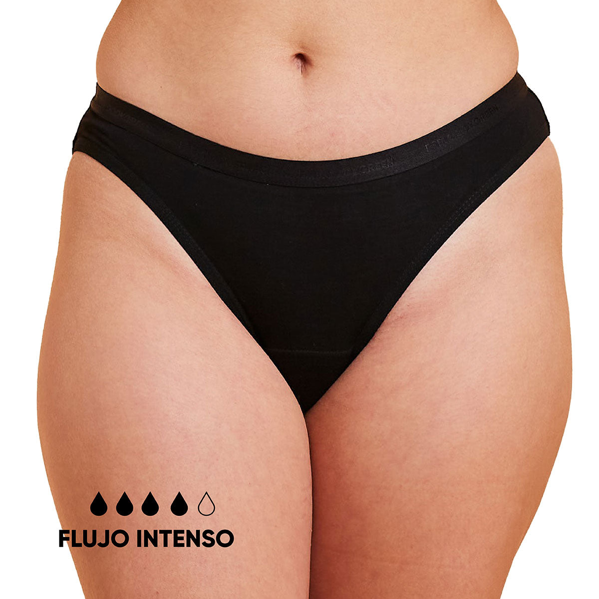 Bloodygreen - Calzón Menstrual Bikini Flujo Intenso