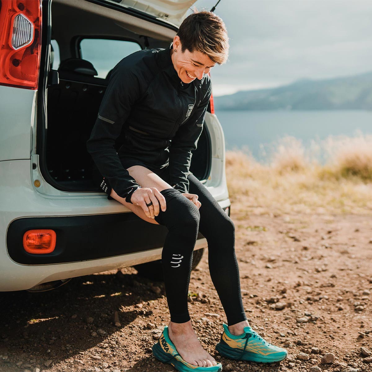 Compressport - Media Completas Black