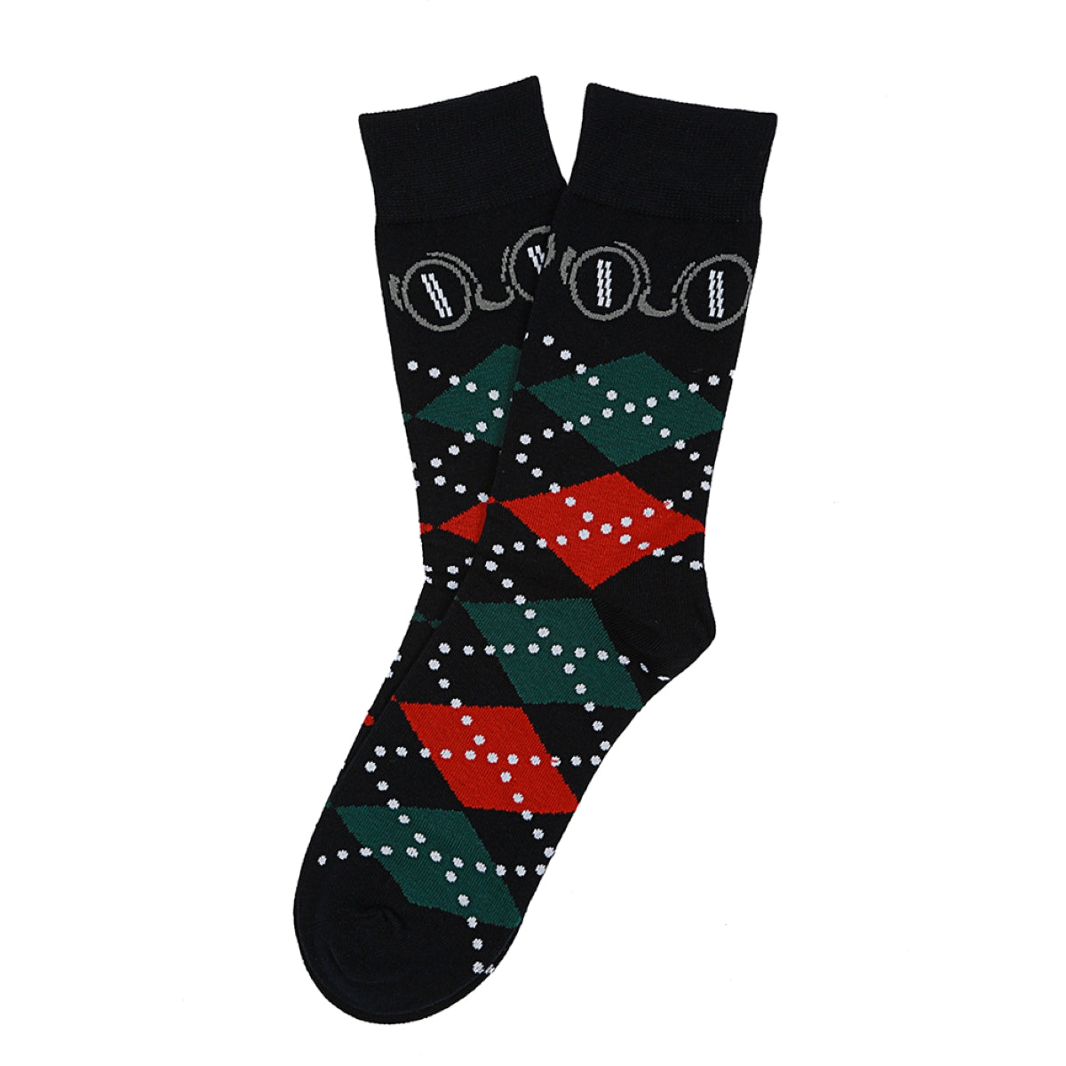 Socks Lab - Calcetín Algodón Peinado Calcetín Con Rombosman