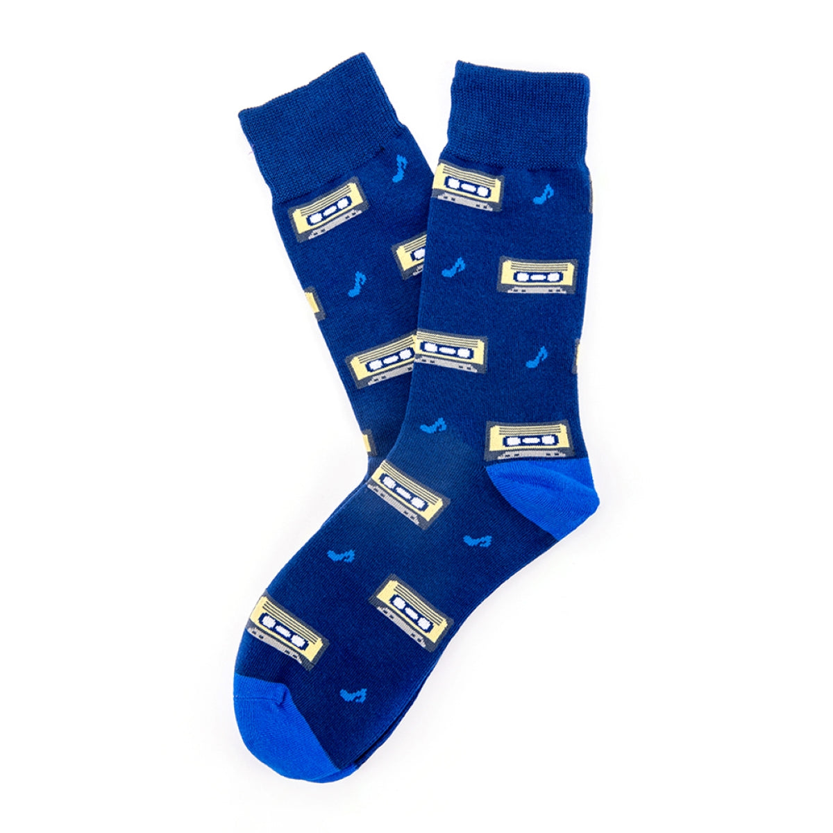 Socks Lab - Calcetín Algodón Peinado Cassette Azul