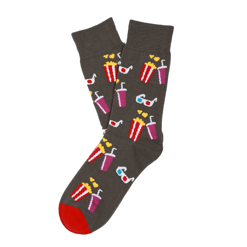 Socks Lab - Calcetín Algodón Peinado Cine Gris